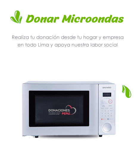 Donar microondas Lima 2024 Donar Perú